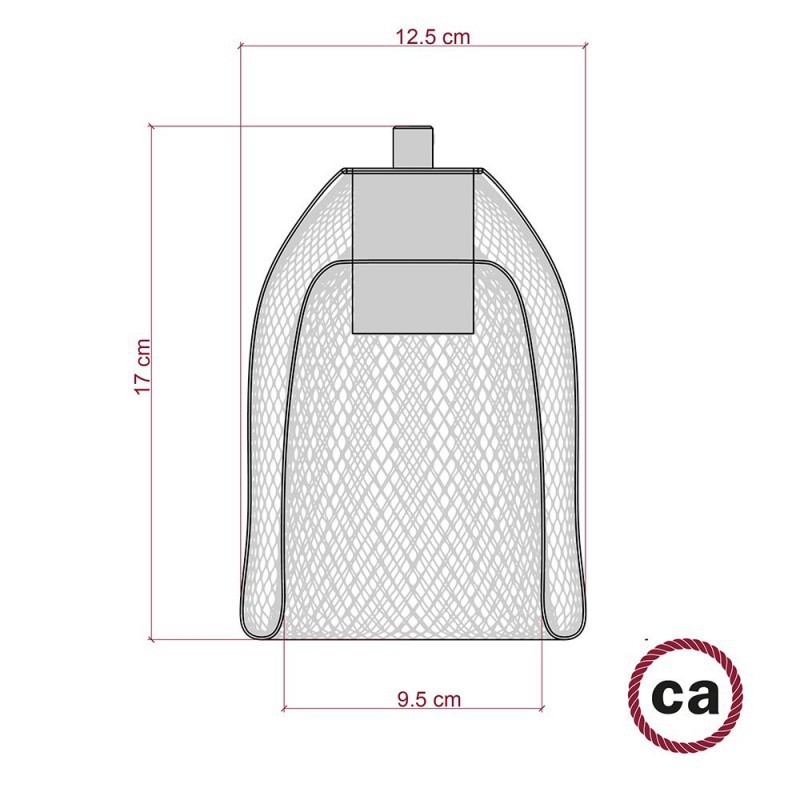 Kovové tienidlo – čierna klietka